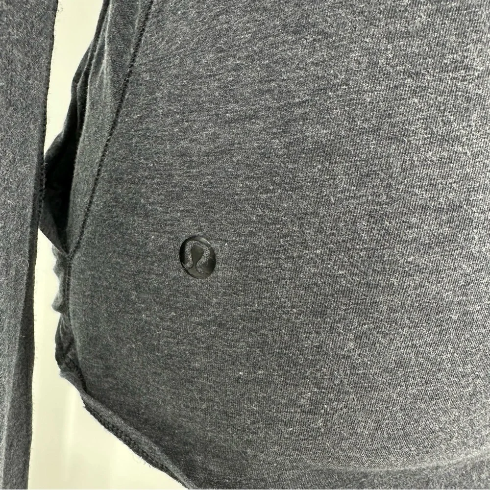 Lululemon Radiant Wrap Top Cotton Blend Gray Size 4